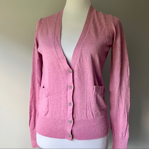 LOFT Light Purple Button Up Cardigan - Picture 2 of 10